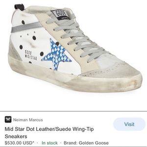 Size 39 polka dot golden goose mid star